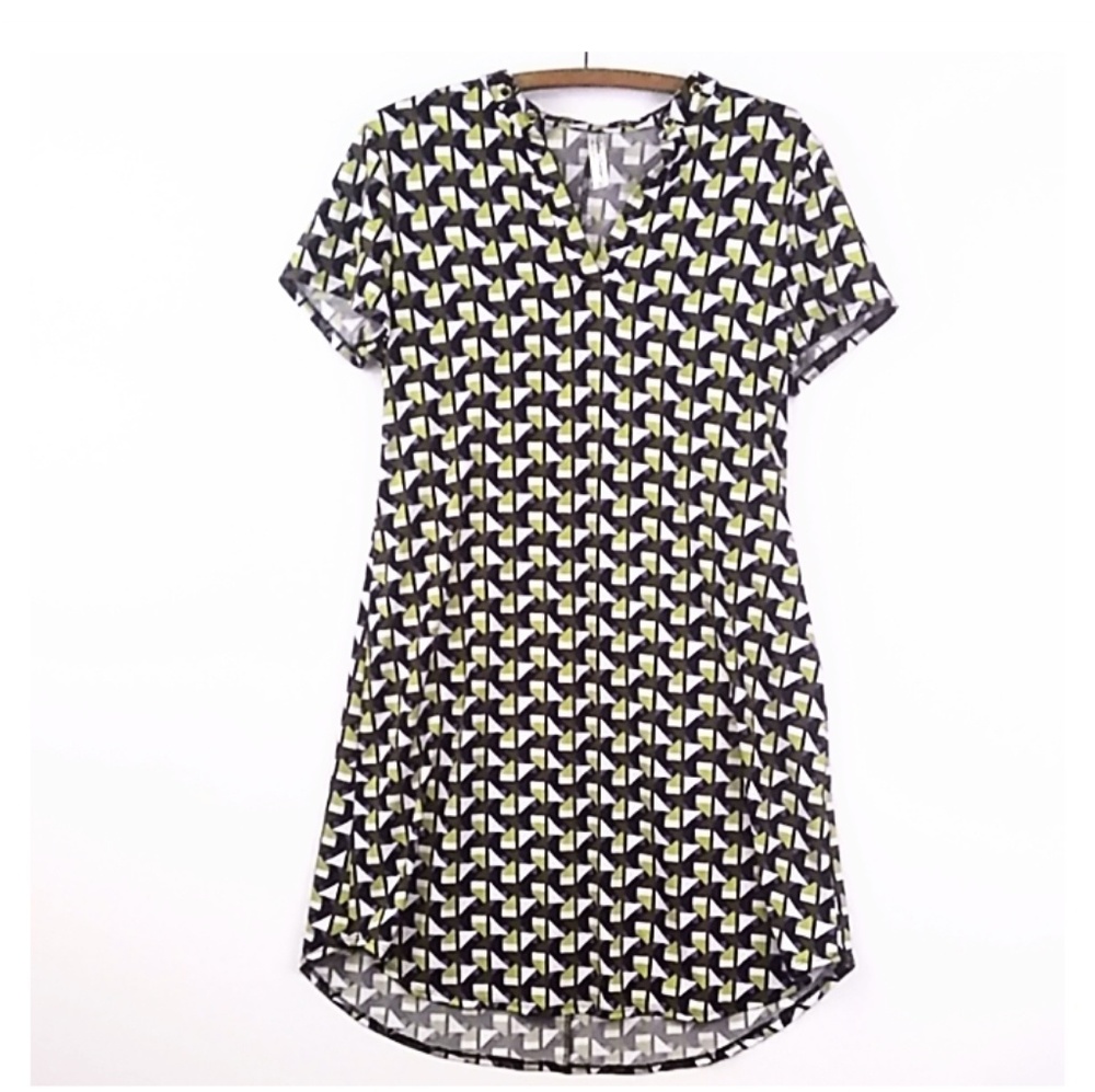 Perception concepts retro o-ring vneck shift dress